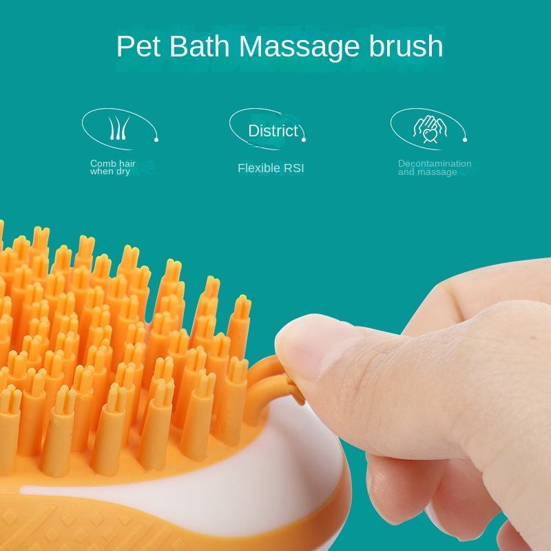 Dog Cat Bath Brush | Massage Silicon Comb for Pets | Aliyya.Store