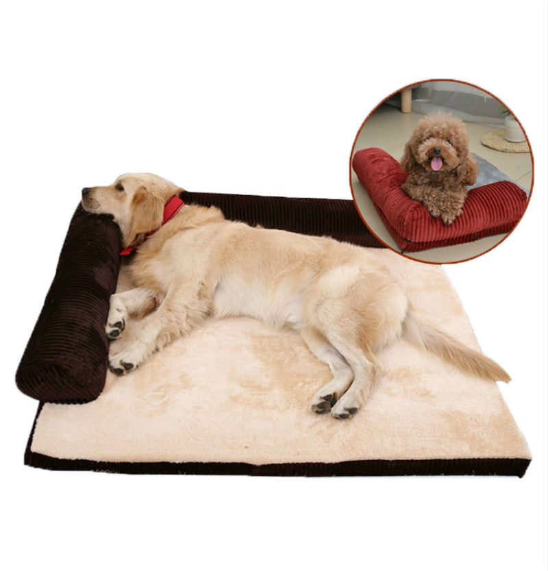 Pet Dog Bed | Corduroy Pet Sofa | Aliyya.Store