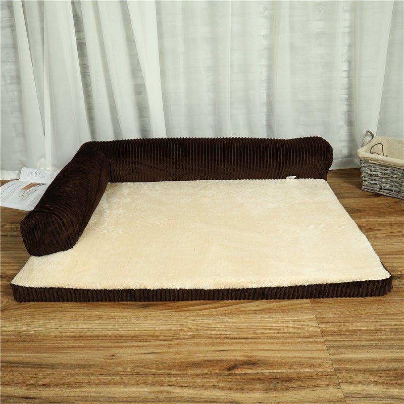 Pet Dog Bed | Corduroy Pet Sofa | Aliyya.Store